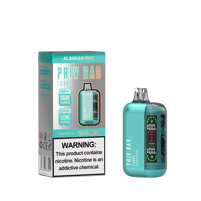 Vaporizador Priv Bar 15K Puffs ALASKAN_MINT-SMALL_BOX