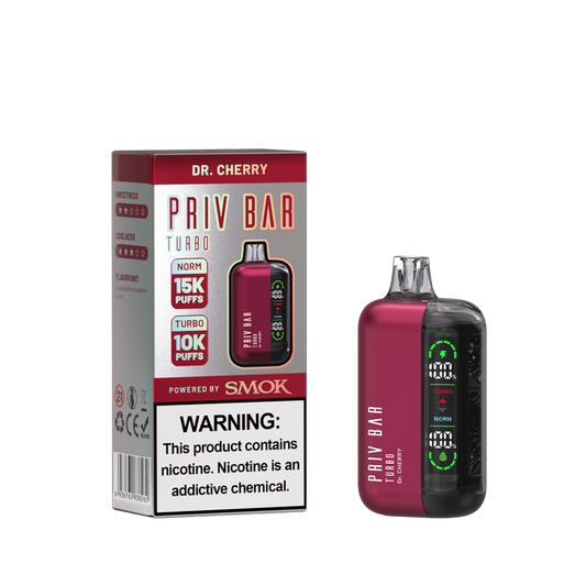 Dr.  CHERRY SMALL  Vaporizador Priv Bar 15K  Puffs