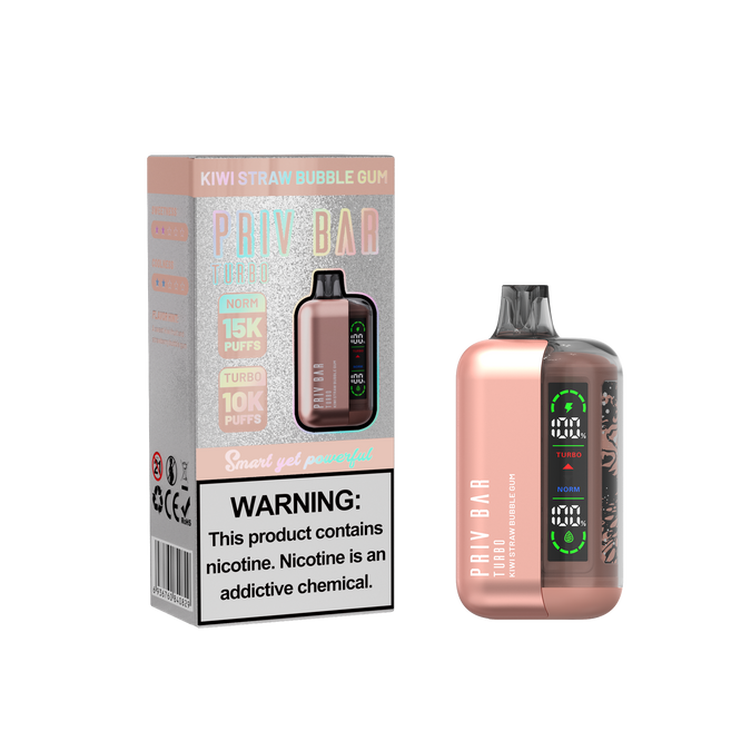 Vaporizador Priv Bar 15K KIWI STRAW BUBLLE GUM