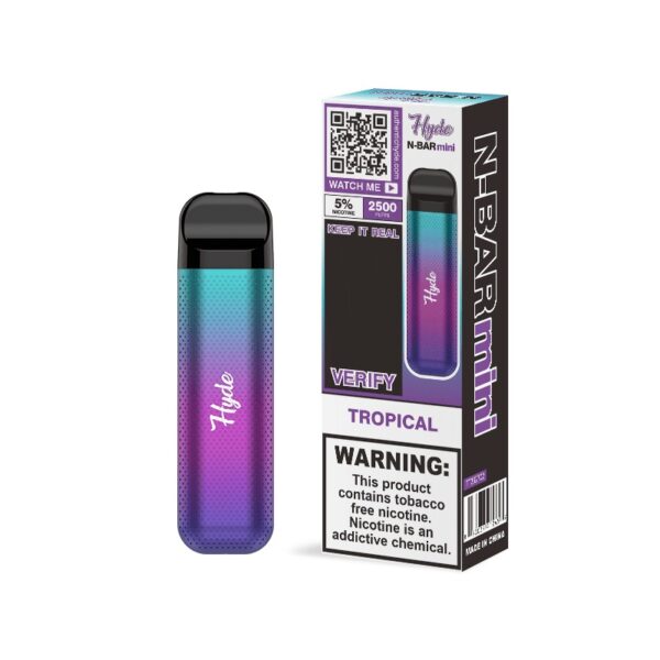 VAPORIZADOR HYDE N-BAR MINI 2500 PUFFS – TROPICAL CAJA X 10 UND